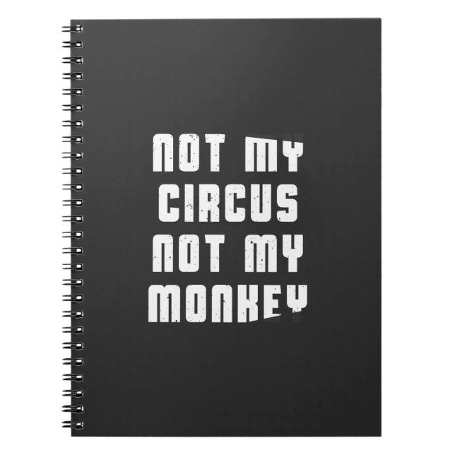 Cuaderno No mi circo no mi mono (Frente)
