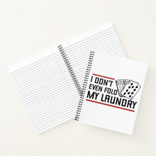 Cuaderno No moldees a la lavandería Gratis Cartas Graciosas