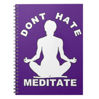 Cuaderno No odie meditate blanco
