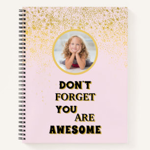 Cuaderno No olvide que es increíble Bloc de notas