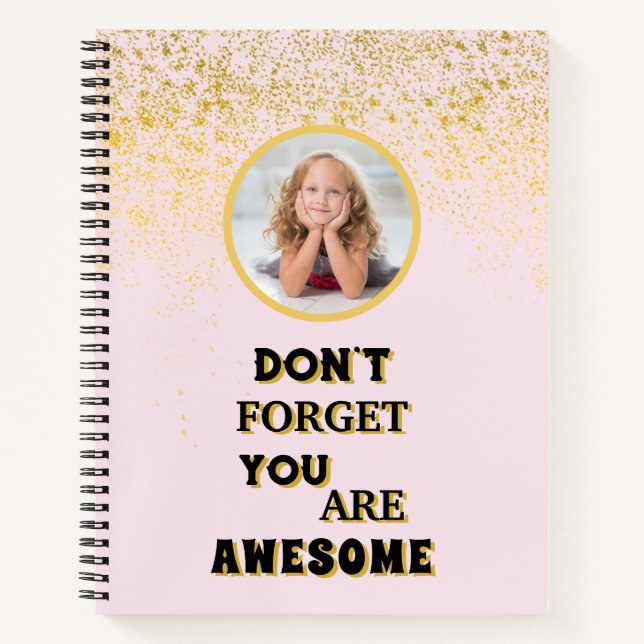 Cuaderno No olvide que es increíble Bloc de notas (Anverso)