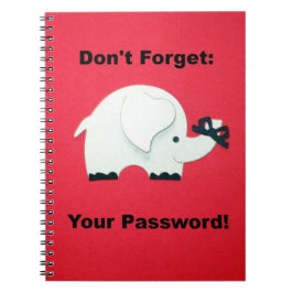 Cuaderno No Olvides Tu Contraseña.
