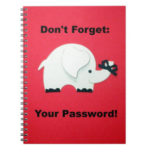 Cuaderno No Olvides Tu Contraseña.