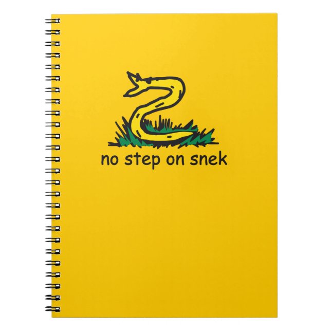 Cuaderno No pisar a la serpiente memes parodia de Gadsden S (Frente)
