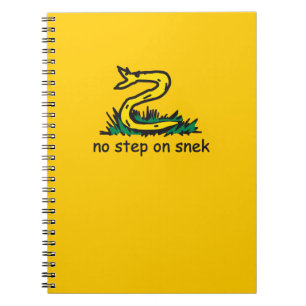 Cuaderno No pisar en snek memes parodia de Gadsden SnekRigh