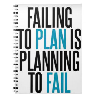Cuaderno No planee fallar