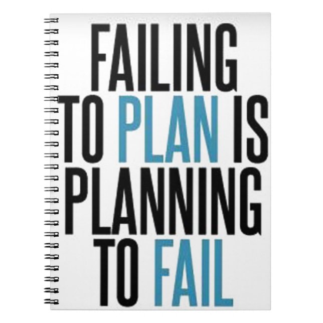 Cuaderno No planee fallar (Frente)