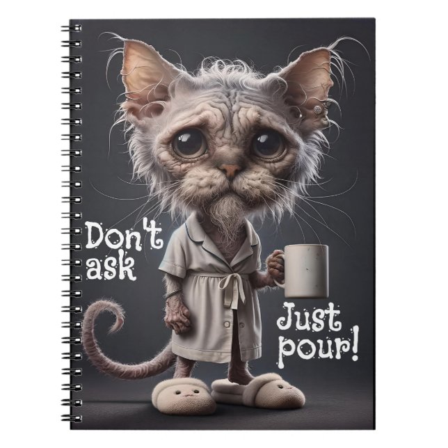 Cuaderno No preguntes, sólo Pour! (Frente)
