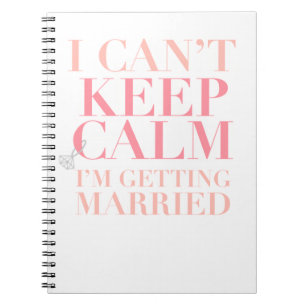 Cuaderno No puede guardar calma - estoy consiguiendo el