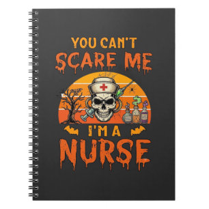Cuaderno No Puedes Asustarme Enfermera Calavera Jeringa Poc