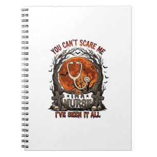 Cuaderno No Puedes Asustarme Enfermera Halloween Estetoscop