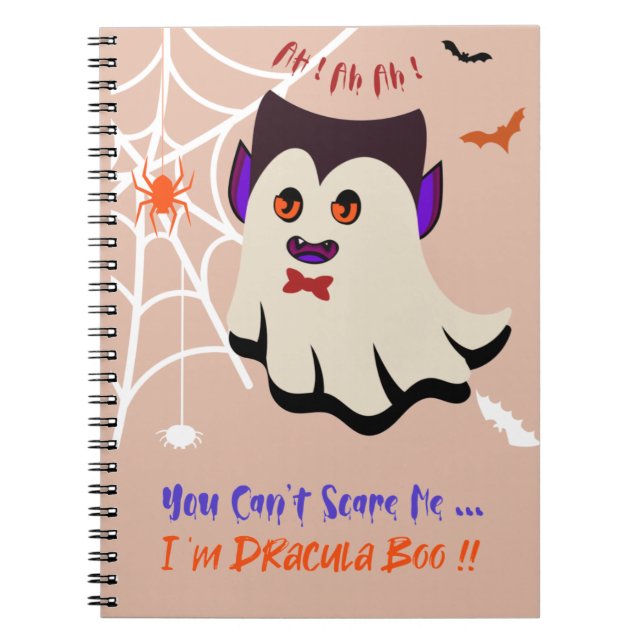 Cuaderno No puedes asustarme soy el portátil Dracula Boo (Frente)