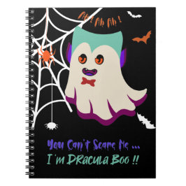 Cuaderno No puedes asustarme soy el portátil Dracula Boo