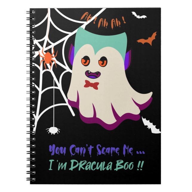 Cuaderno No puedes asustarme soy el portátil Dracula Boo (Frente)