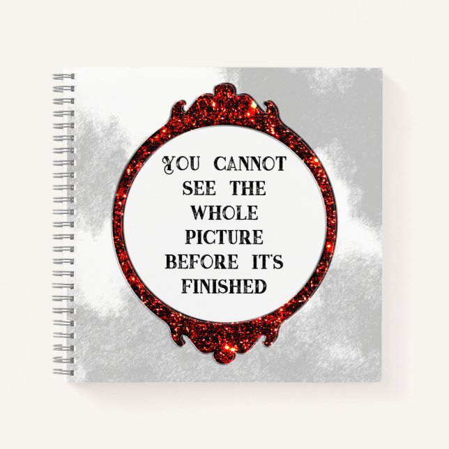 Cuaderno No Puedes Ver La Imagen Completa Inspirador (Anverso)