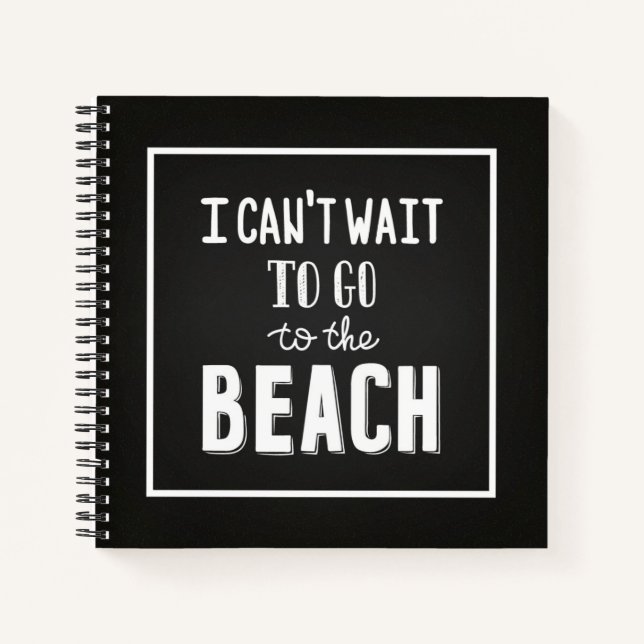 Cuaderno No Puedo Esperar Para Ir A La Playa (Anverso)