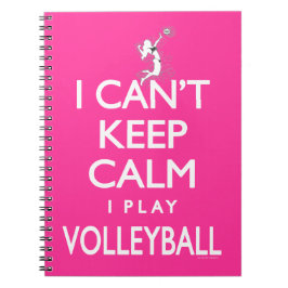 Cuaderno No puedo mantener el voleibol tranquilo