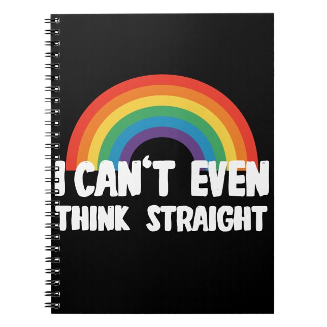 Cuaderno No puedo ni pensar con claridad divertido Orgullo  (Frente)