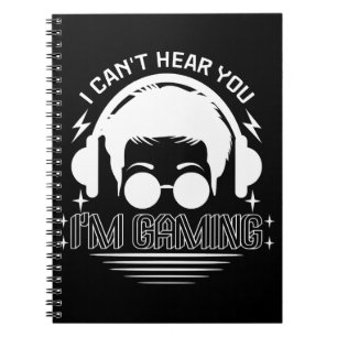 Cuaderno No puedo oírte Estoy jugando Amante de juegos dive