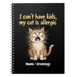 Cuaderno No Puedo Tener Hijos, Mi Gato es Alérgico Es Diver