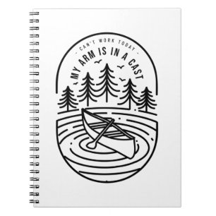 Cuaderno No Puedo Trabajar Hoy Mi Brazo Está En Un Yeso
