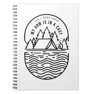 Cuaderno No Puedo Trabajar Hoy Mi Brazo Está Enyesado