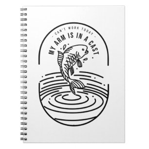 Cuaderno No Puedo Trabajar Hoy Mi Brazo Está Enyesado