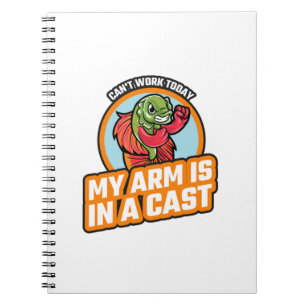 Cuaderno No Puedo Trabajar Hoy Mi Brazo Está Enyesado