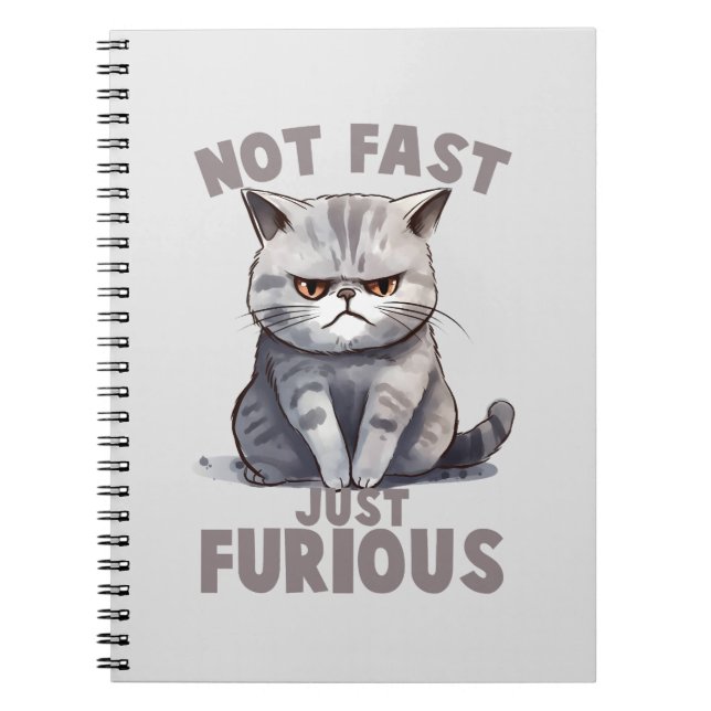 Cuaderno No rápido, sólo curioso - Humor grisáceo (Frente)