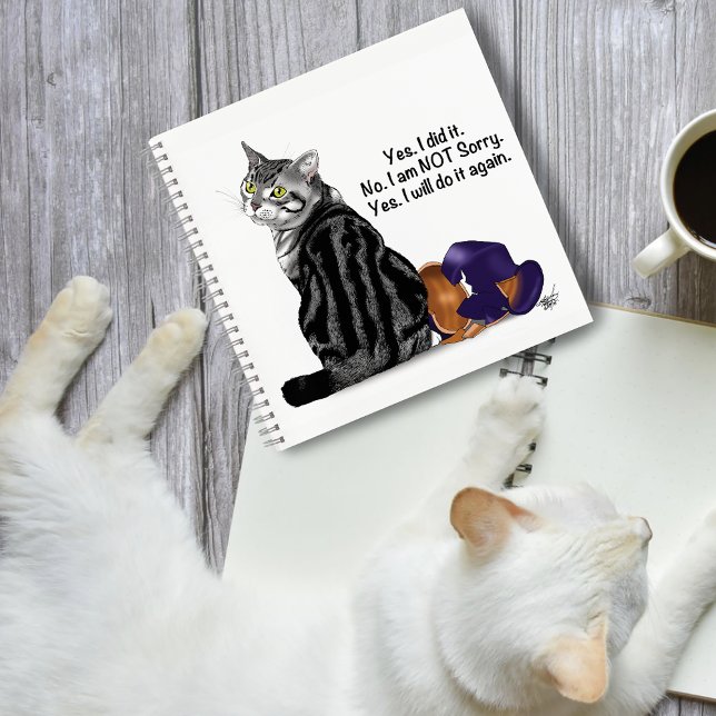 Cuaderno No Remorby Tabby Cat Funny (Subido por el creador)
