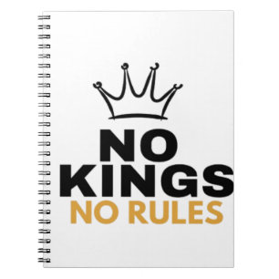 Cuaderno No Reyes No Reglas Diseño Gráfico Corona Minimalis