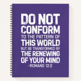 Cuaderno No Se Ajusta Al Patrón, Romanos 12:2