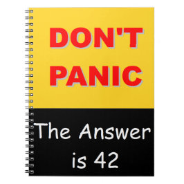 Cuaderno No se atierre - la respuesta es 42