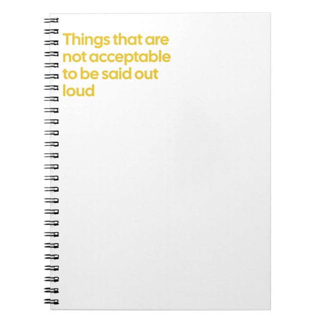 Cuaderno No se debe decir que está fuera de carga (Frente)