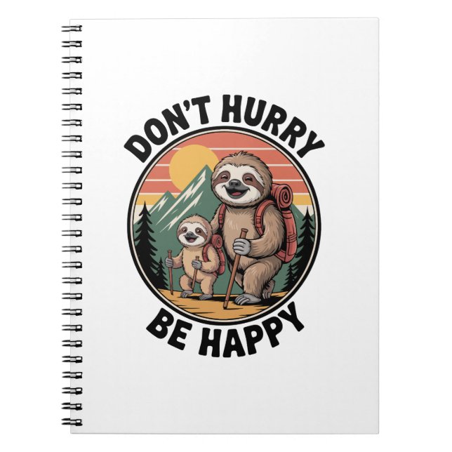 Cuaderno No se deprisa, sea feliz equipo oficial de senderi (Frente)