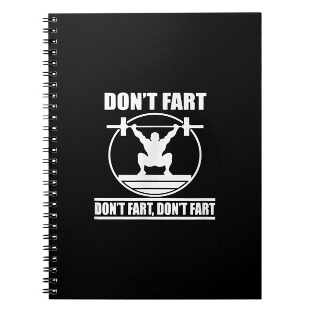 Cuaderno No se fastidien con el gimnasio divertido (Frente)