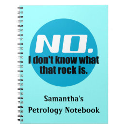 Cuaderno No sé qué es esa roca (azul)