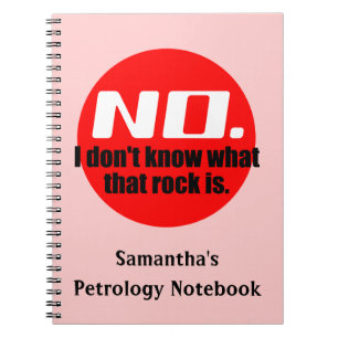 Cuaderno No sé qué es esa roca (roja)