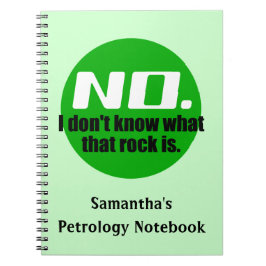 Cuaderno No sé qué es esa roca (verde)