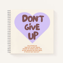 Cuaderno No se rinda/ portátil / cristiano /