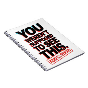 Cuaderno No se suponía que vieras esto
