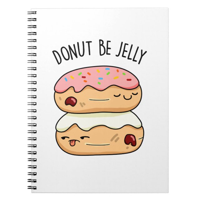 Cuaderno No Seas Gelatina Chiste de Donut Divertido  (Frente)