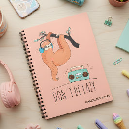 Cuaderno No seas perezoso - Divertida Sloth