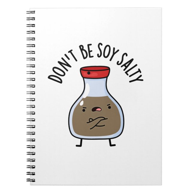 Cuaderno No seas salado salsa de soja divertida juego de pa (Frente)