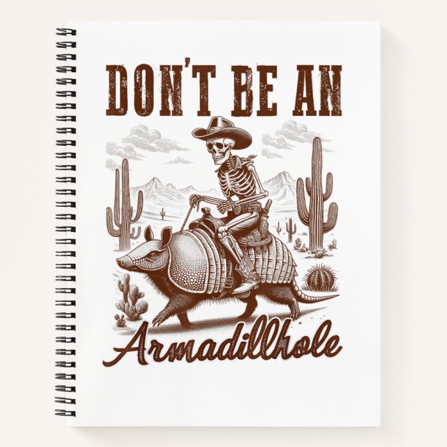 Cuaderno No seas un Armadillhole (Anverso)