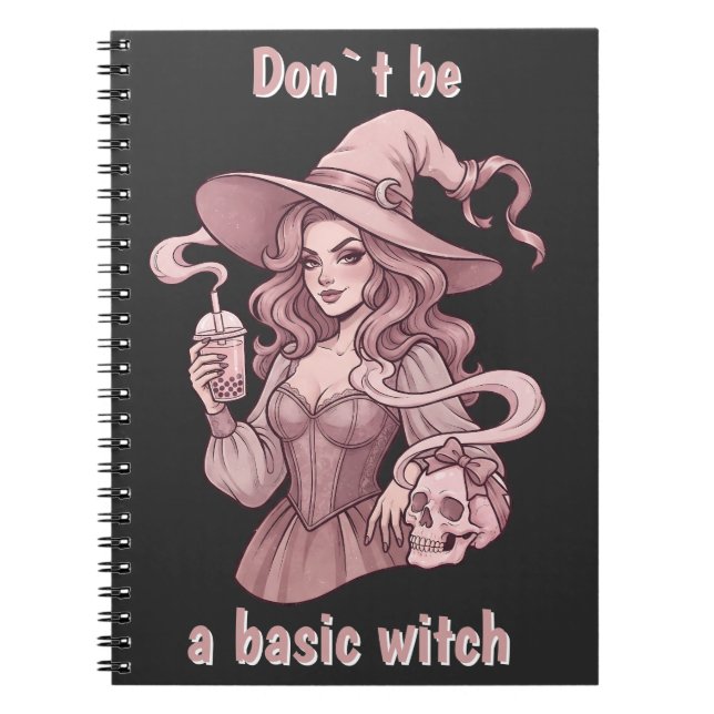 Cuaderno No Seas una Bruja Básica - Té de Boba Sassy y Cala (Frente)