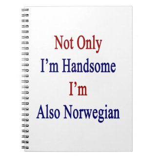 Cuaderno No sólo soy hermoso yo soy también noruego