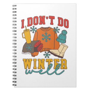 Cuaderno No Soporto Bien el Invierno