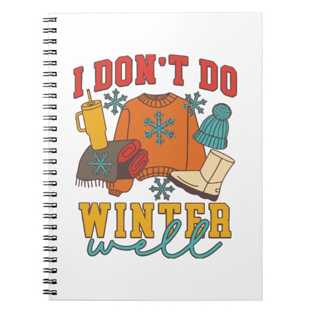 Cuaderno No Soporto Bien el Invierno (Frente)
