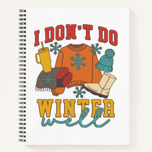 Cuaderno No Soporto Bien el Invierno